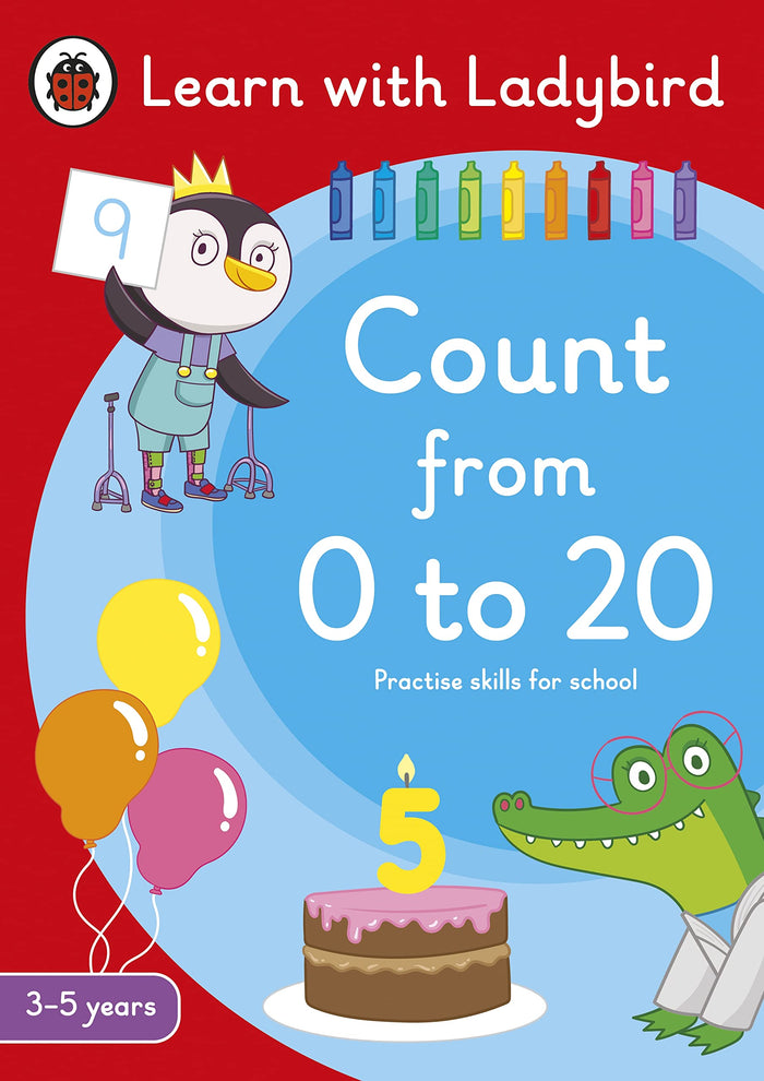Count from 0 to 20: A Learn With Ladybird Activity Book 3-5 Years (Ladybird Readers) by Ladybird Books - Paperback cover