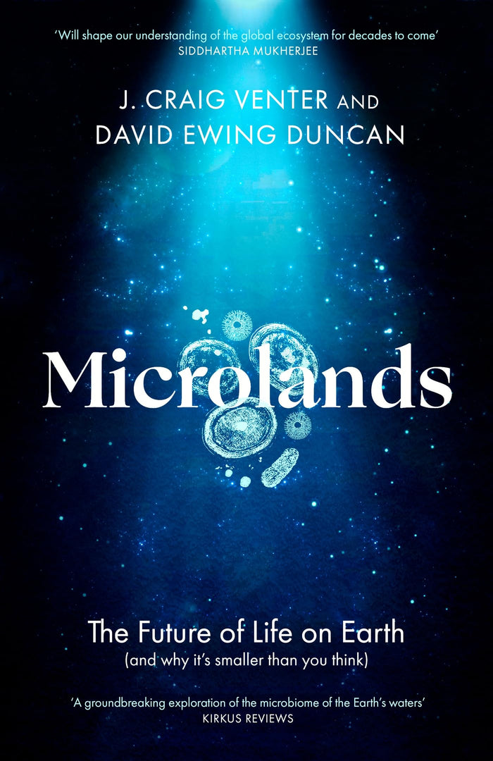 Front cover of the book 'Robinson Microlands The Future of Life on Earth (and Why Its Smaller Than You Think).' by J. Craig Venter and David Ewing Duncan.