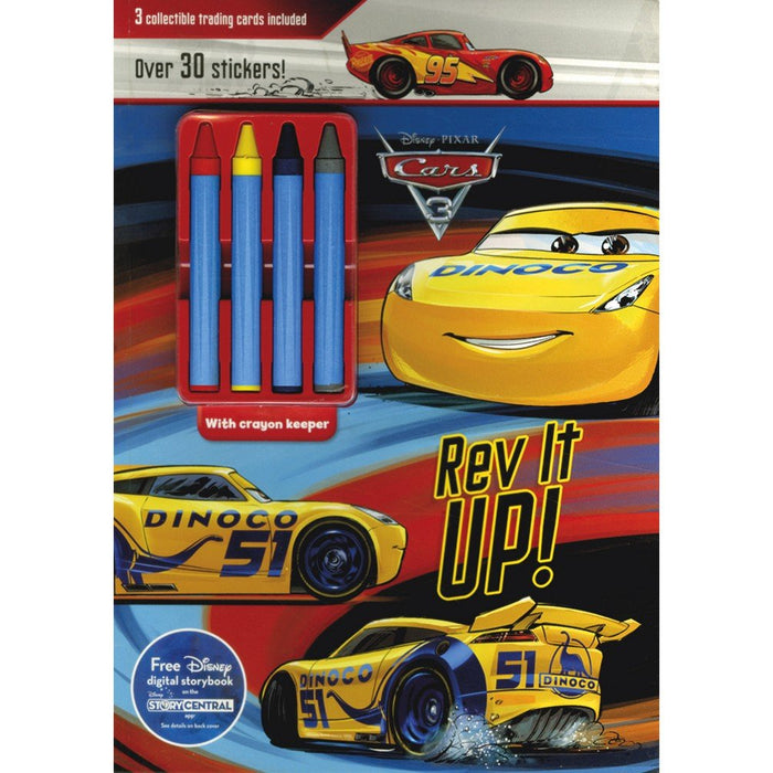 Rev It Up!: 3 Collectible Trading Cards and 4 Crayons Included by Parragon Books Ltd - Paperback cover