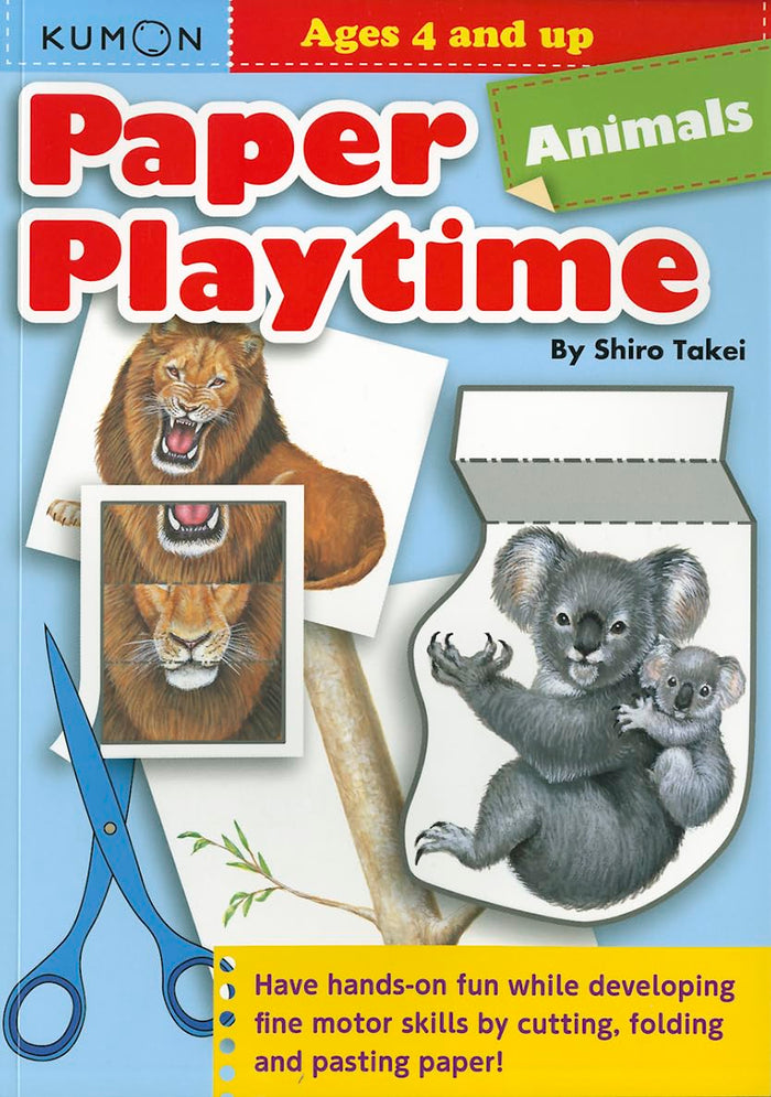 Kumon Paper Playtime: Animals by Shiro Takei - Paperback cover
