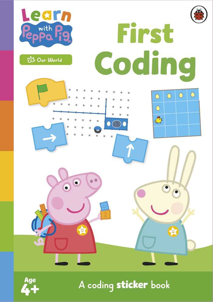 Ladybird Learn with Peppa First Coding sticker activity book. by Peppa Pig - Paperback cover