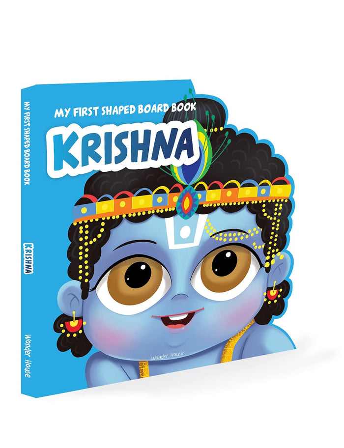 My First Shaped Board Book: Illustrated Lord Krishna Hindu Mythology Picture Book for Kids Age 2+ (Indian Gods and Goddesses) by Wonder House Books - Board Book cover