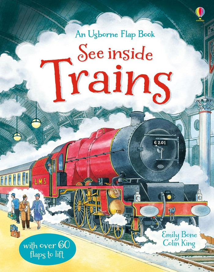 See Inside Trains by Emily Bone - Board Book cover