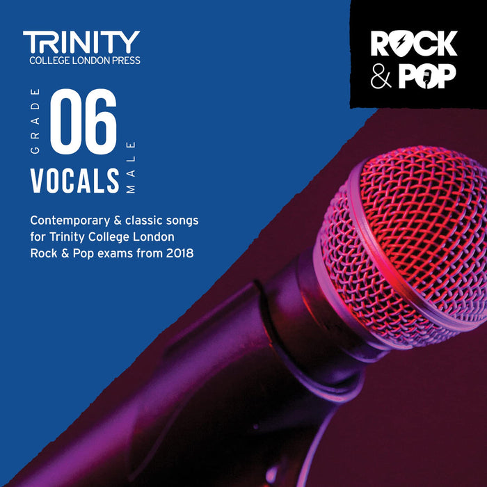 Trinity Rock & Pop 2018 Vocals Grade 6 (Male Voice) by Kalidasa - Audiocd cover