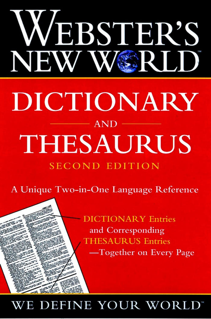 Webster's New World Dictionary And Thesaurus, (paper Edition): Two essential references in one―61,000+ dictionary and thesaurus entries paired together for instant word lookup by The Editors of the Webster's New Wo - Paperback cover