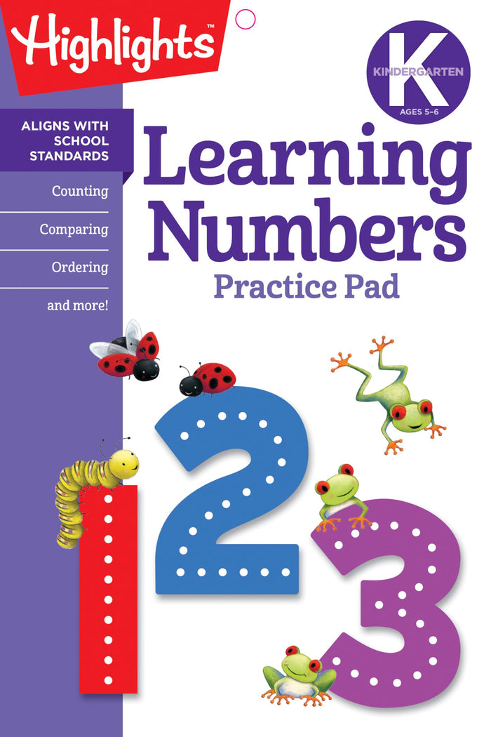 Kindergarten Learning Numbers by creator - Paperback cover