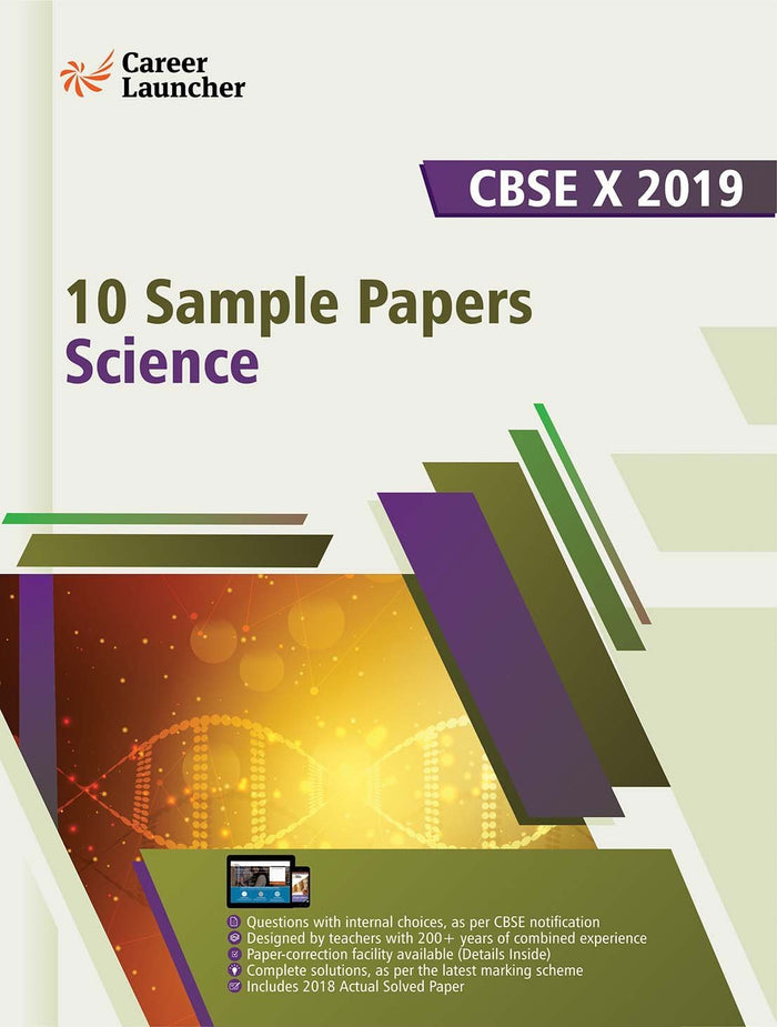 CBSE Class X 2019 - 10 Sample papers - Science by Career Launcher - Paperback cover