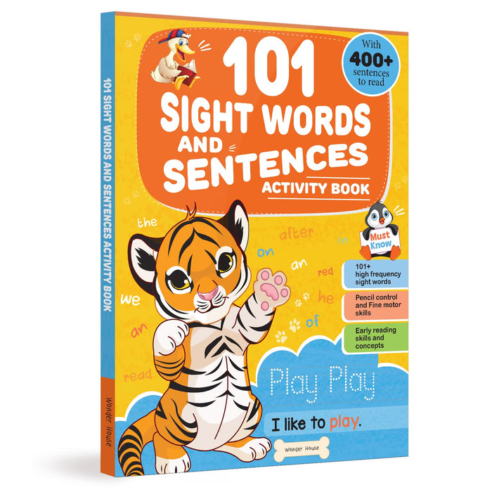 101 Sight Words And Sentence (With 400+ Sentences To Read): Activity Book For Children (101 Fun Activities) by Wonder House Books - Paperback cover