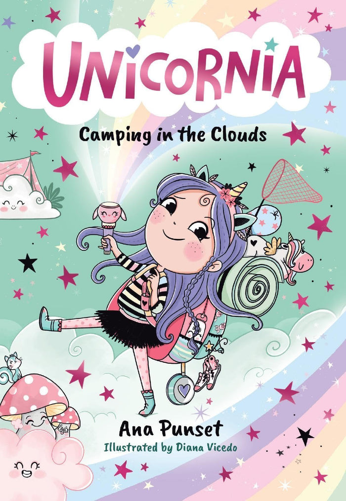 Unicornia: Camping in the Clouds by Ana Punset - Paperback cover