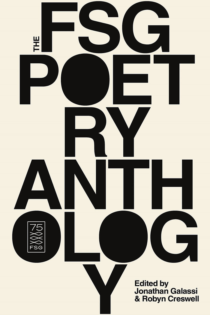 FSG Poetry Anthology by Jonathan Galassi - Paperback cover