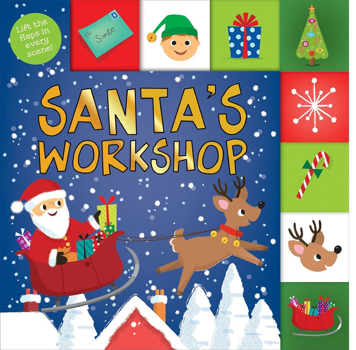 Lift-the-Flap Tab: Santa's Workshop (Lift-the-Flap Tab Books) by Roger Priddy - Board Book cover