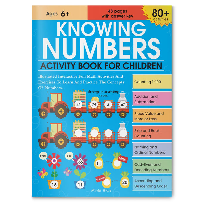 Knowing Numbers Activity Book For Children by Wonder House Books - Paperback cover
