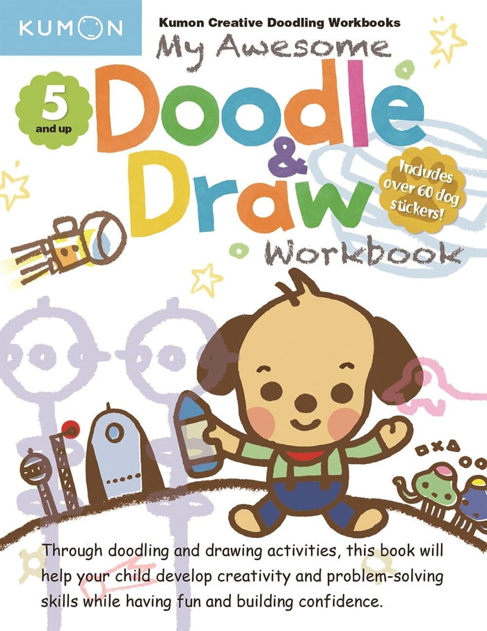 Kumon My Awesome Doodle and Draw Workbook (Kumon Creative Doodling Workbooks) by Kumon Publishing - Paperback cover