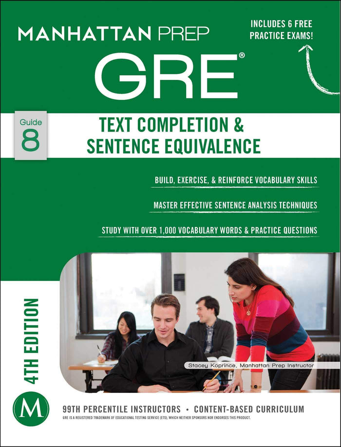 GRE Text Completion & Sentence Equivalence (Manhattan Prep GRE Strategy Guides) by Manhattan Prep - Paperback cover