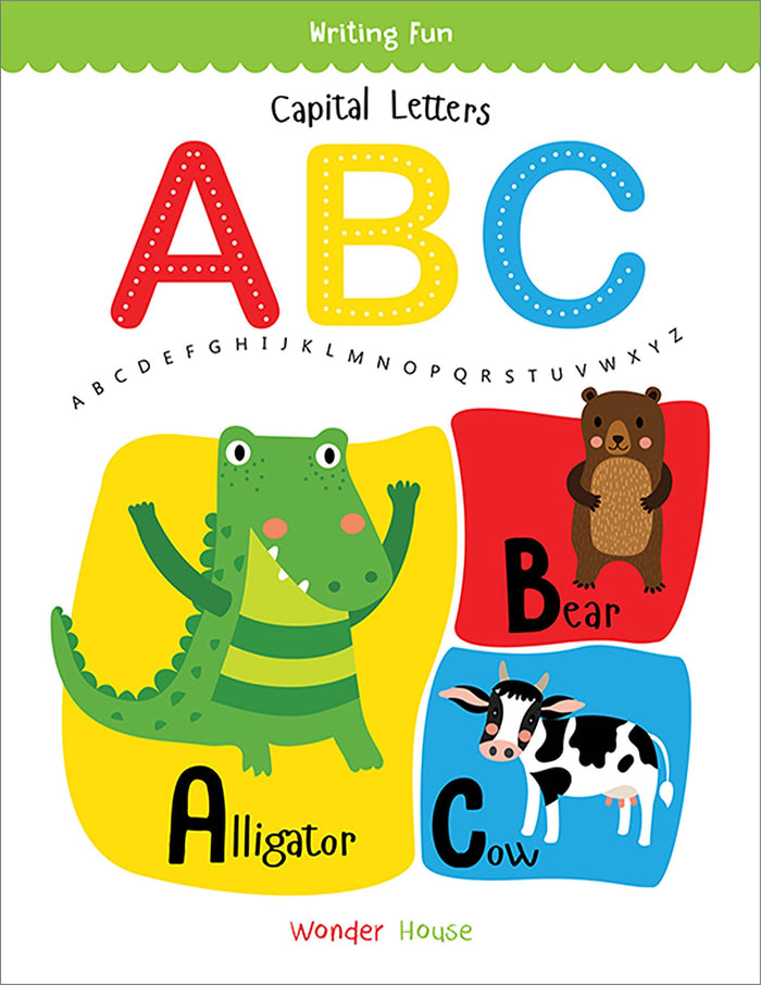 Capital Letters ABC: Write and practice Capital Letters A to Z book for kids (Writing Fun) by Wonder House Books - Paperback cover