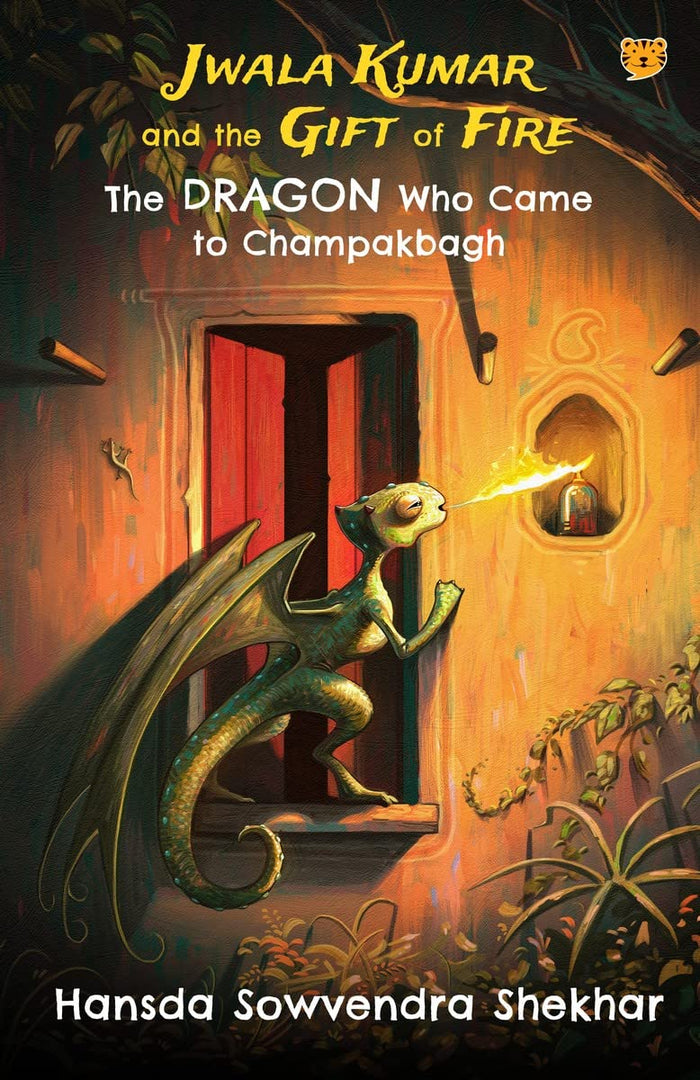 Jwala Kumar and the Gift of Fire : The Dragon Who Came to Champakbagh by Hansda Sowvendra Shekhar (Illustrated by Krishna Bala Shenoi) - Paperback cover