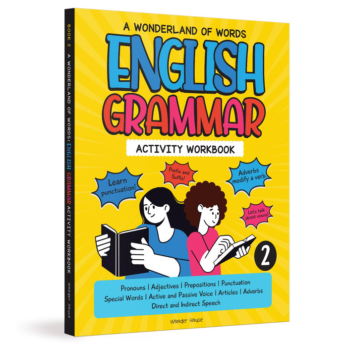 A Wonderland of Words: English Grammar - Level 2 Activity Workbook by Wonder House Books - Paperback cover