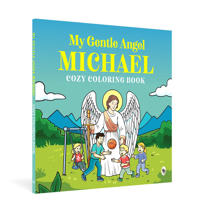 My Gentle Angel Michael: Cozy Coloring Book by White Arrow Books - Paperback cover