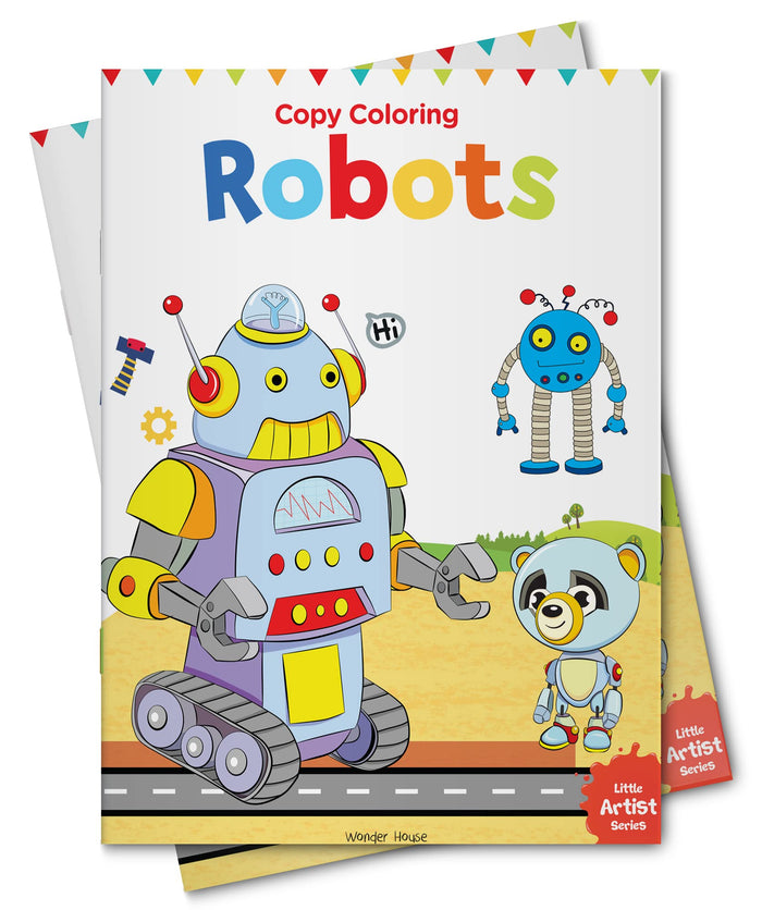 Robots (Little Artist Series) by Wonder House Books - Paperback cover