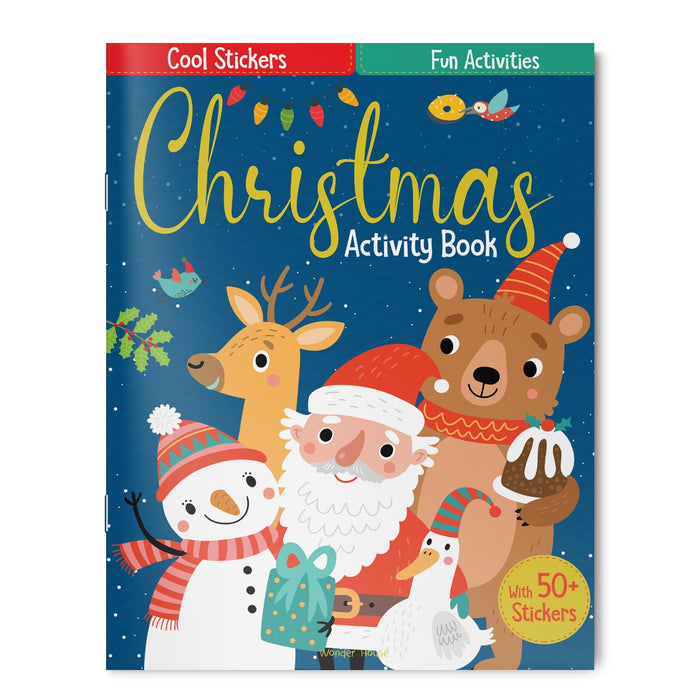 Festive Fun Christmas Activity Book With Stickers by Wonder House Books - Paperback cover