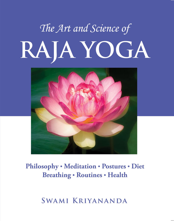 Front cover of the book 'The Art and Science of Raja Yoga' by Kriyananda Swami.