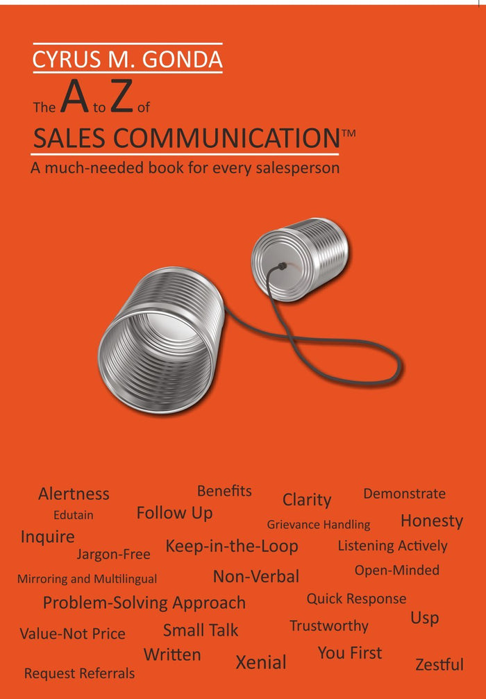 The a to z sales communication by curus m. gonda - Paperback cover