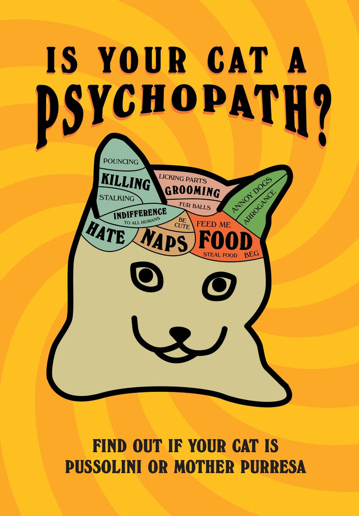 Is Your Cat A Psychopath? by Stephen Wildish - Hardcover cover