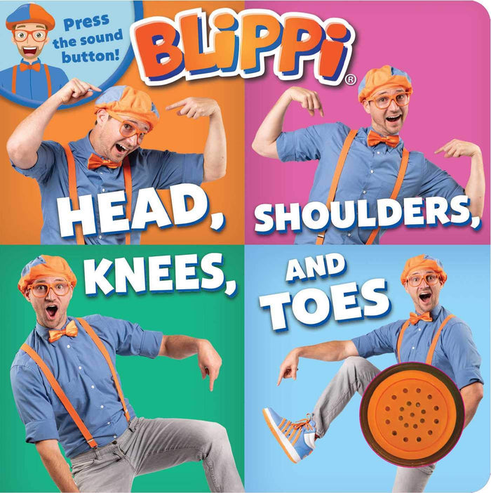 Blippi: Head, Shoulders, Knees, and Toes (1-Button Sound Book) by Editors of Studio Fun International - Board Book cover