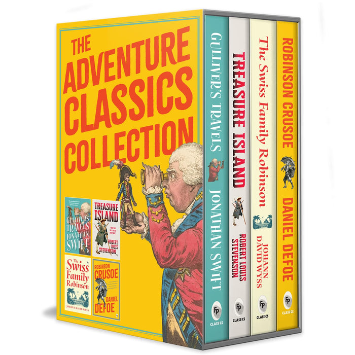 The Adventure Classics Collection (Set of 4 Books) by Daniel Defoe - Paperback cover