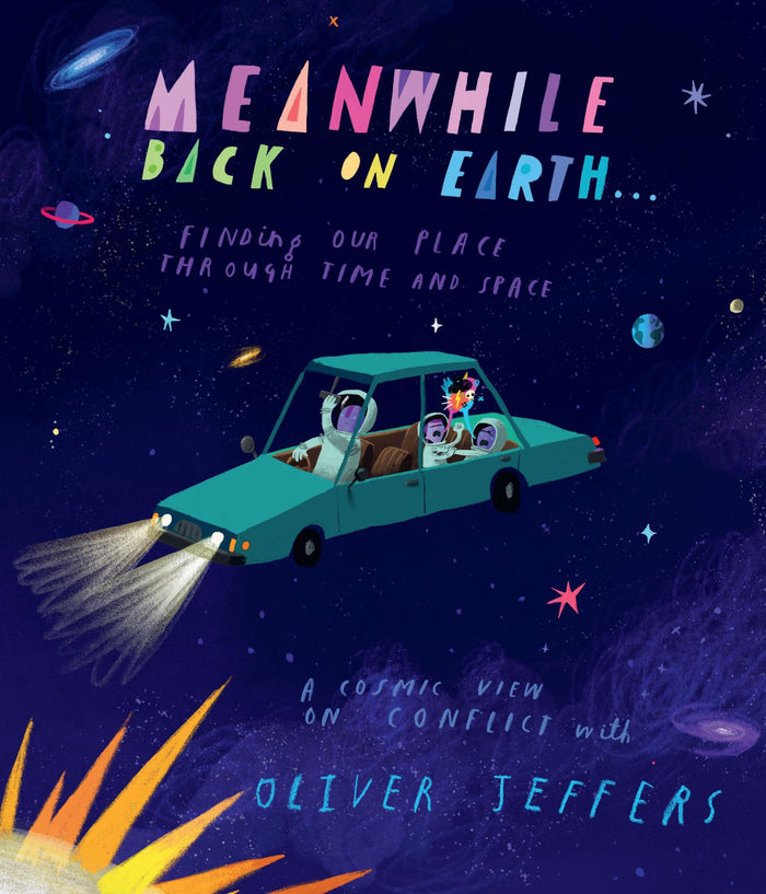 Meanwhile back on earth by Oliver Jeffers - Paperback cover