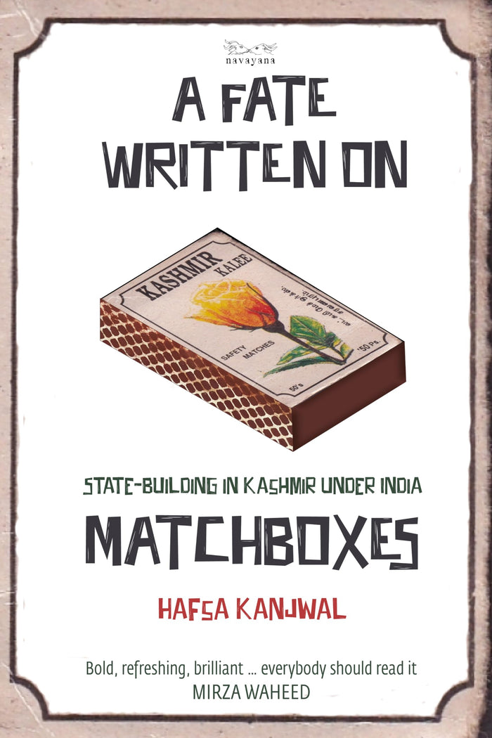 A Fate Written on Matchboxes by Hafsa Kanjwal - Paperback cover