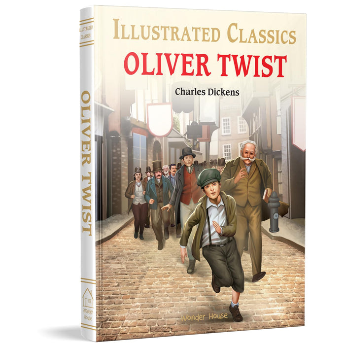 Oliver Twist : illustrated Abridged Children Classics English Novel with Review Questions by Charles Dickens - Hardcover cover