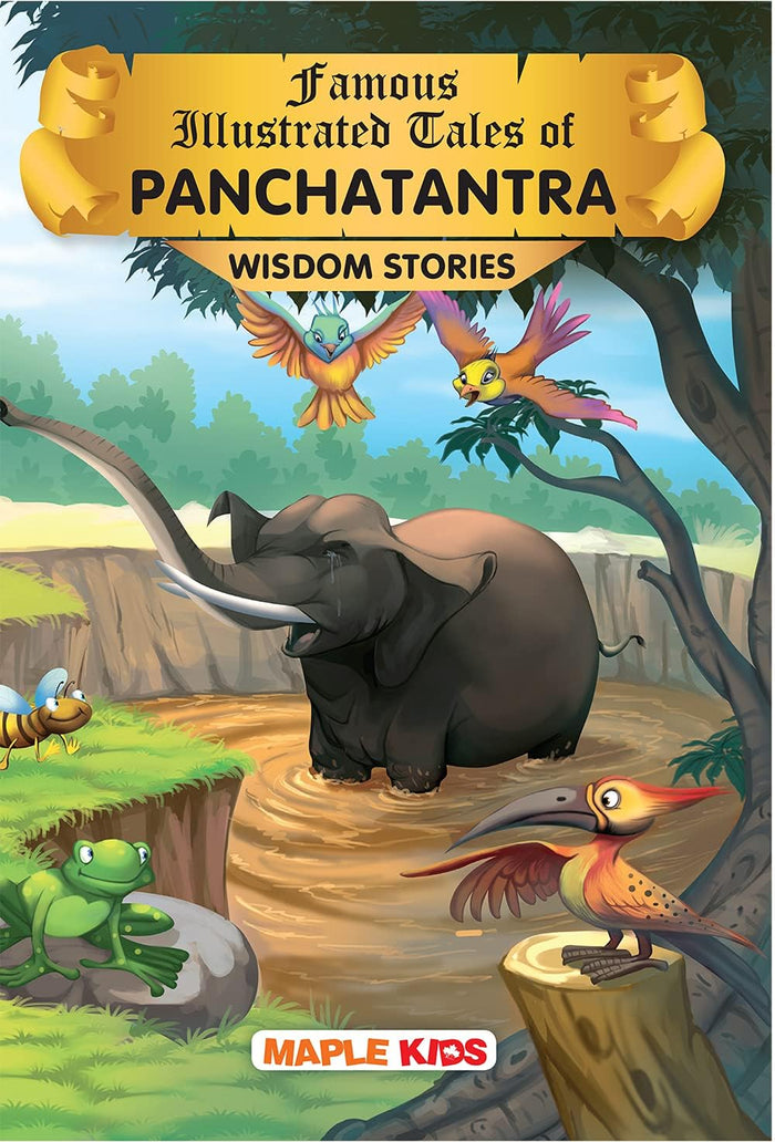 Panchatantra Tales- Wisdom Stories: (Illustrated) by Maple Press - Paperback cover