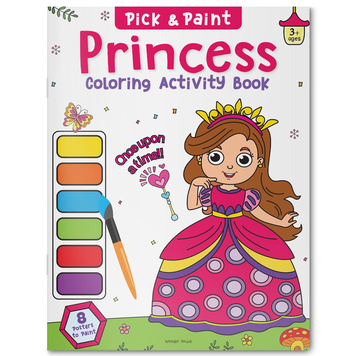 Pick and Paint Coloring Activity Book For Kids: Princess by Wonder House Books - Paperback cover