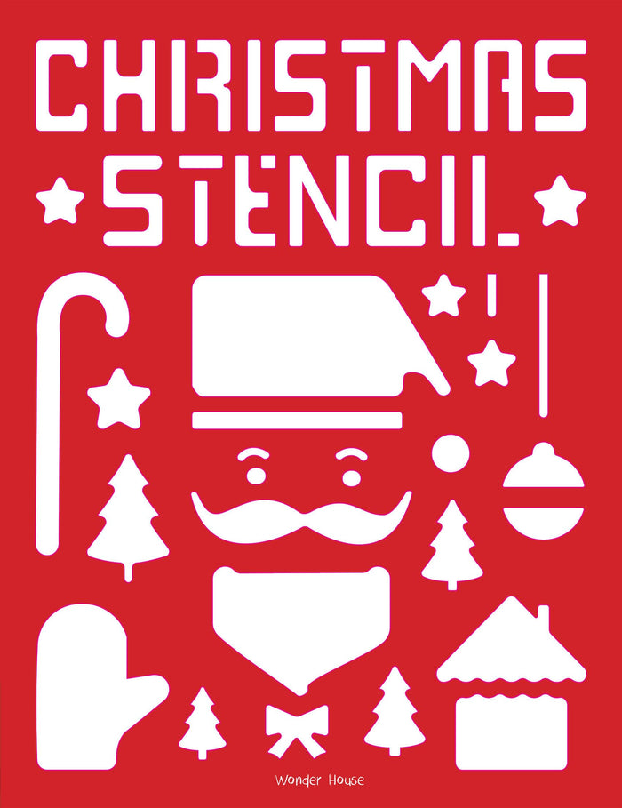 Stencil Book Christmas by Wonder House Books - Spiral-bound cover