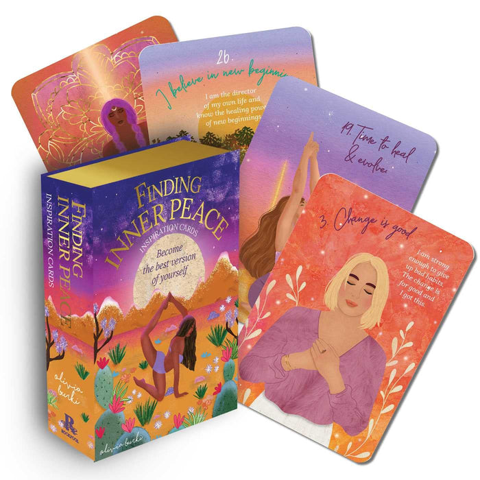 Finding Inner Peace Inspiration Cards: Become the best version of yourself by Olivia Bürki - Cards cover