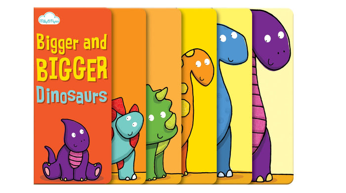 Bigger & Bigger Dinosaurs by Moira Butterfield - Paperback cover