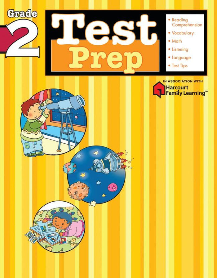 Test Prep: Grade 2 (Flash Kids Harcourt Family Learning) - Paperback cover