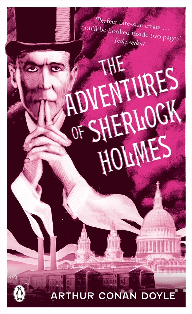 Red Classics Adventures of Sherlock Holmes by Sir Arthur Conan Doyle - Paperback cover