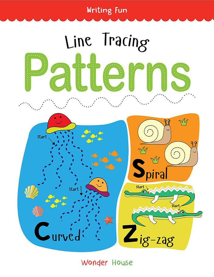 Line Tracing Patterns: Practice Drawing And Tracing Lines And Patterns by Wonder House Books - Paperback cover