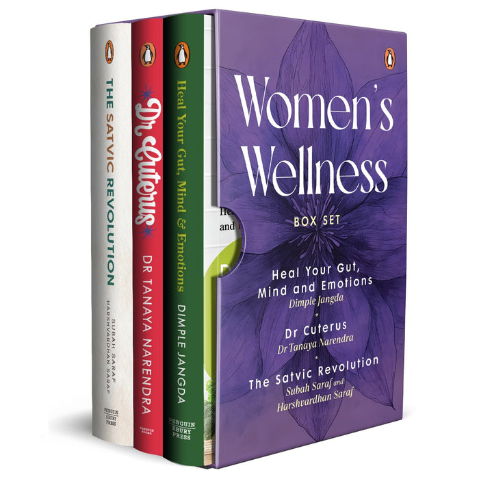 Women's Wellness Boxset: Heal Your Gut, Dr Cuterus, The Satvic Revolution | Holistic Health, Nutrition and Body Literacy | Ideal for Gifting by Dimple Jangda - Paperback cover