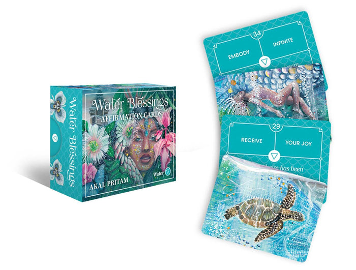 Water Blessings: Affirmation cards (Rockpool Mini Cards) by Akal Pritam - Cards cover