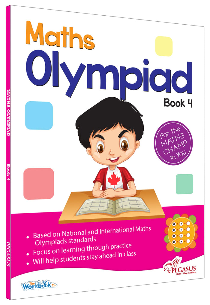 Front cover of the book 'Maths Olympiad 4' by Pegasus.