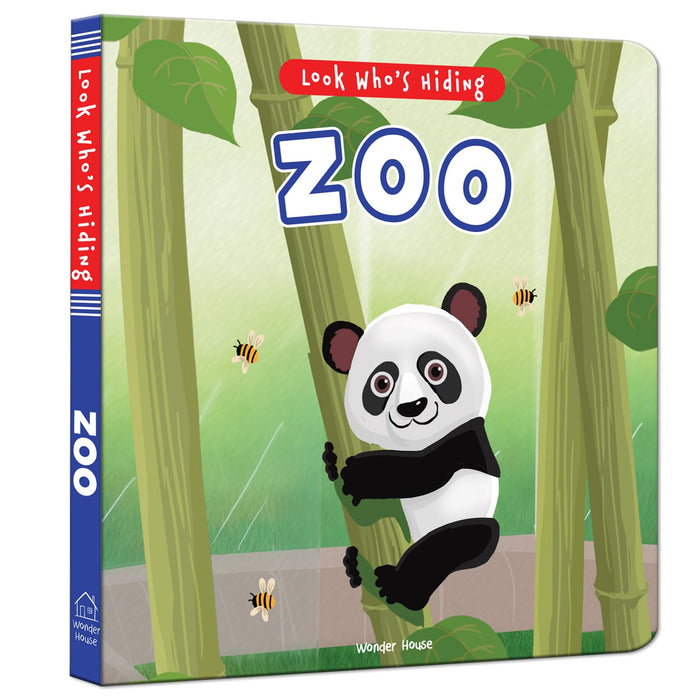 Zoo (Look Who’s Hiding) by Wonder House Books - Board Book cover