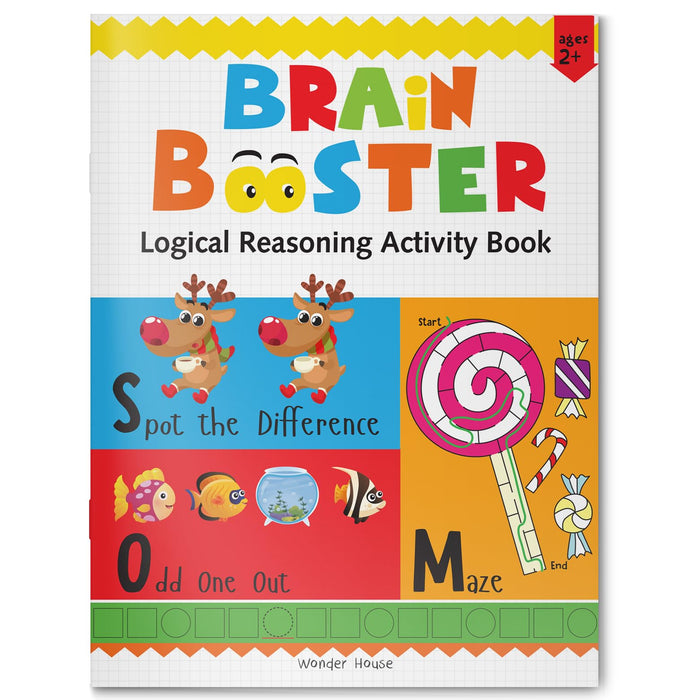 Preschool Activity Book: Brain Booster - Logical Reasoning Activity Book For Kids by Wonder House Books - Paperback cover