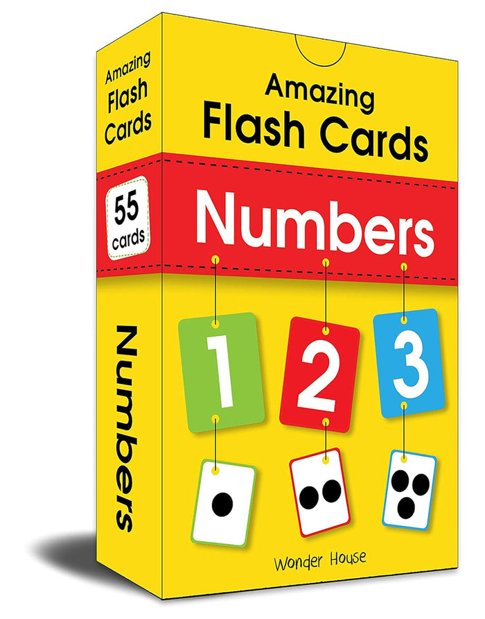 Amazing Flash Cards Numbers: Early Development of Preschool Toddler (55 Cards) by Wonder House Books - Cards cover