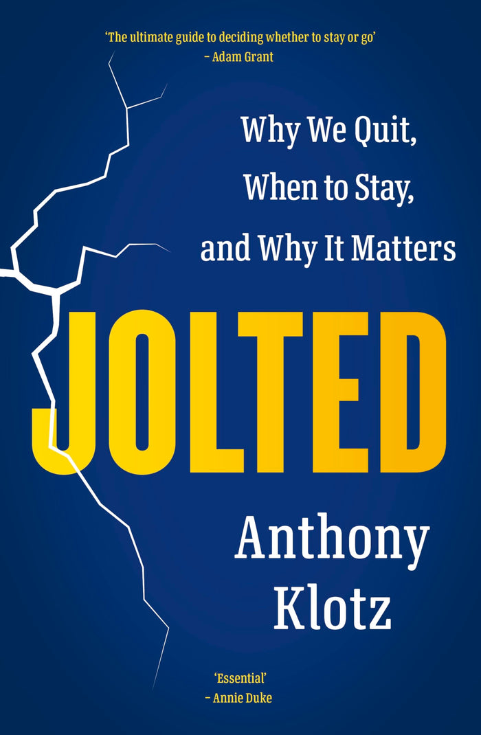 Jolted by Anthony Klotz - Paperback cover