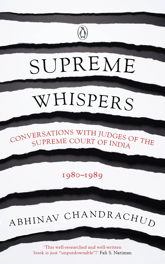 Supreme Whispers: Supreme Court Judges, 1980-90 by Abhinav Chandrachud - Hardcover cover