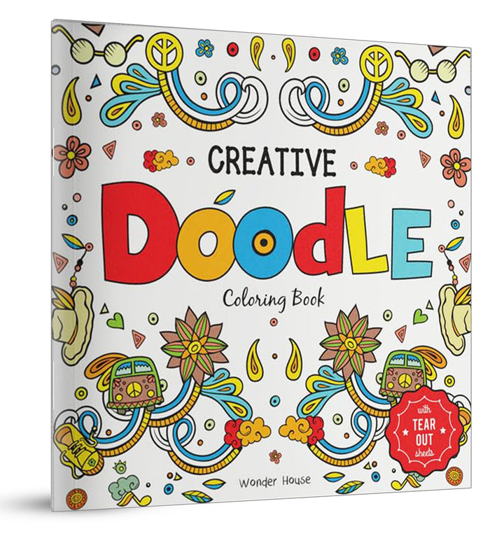 Creative Doodle Coloring Book: Children's Coloring Book With Tear Out Sheets by Wonder House Books - Paperback cover