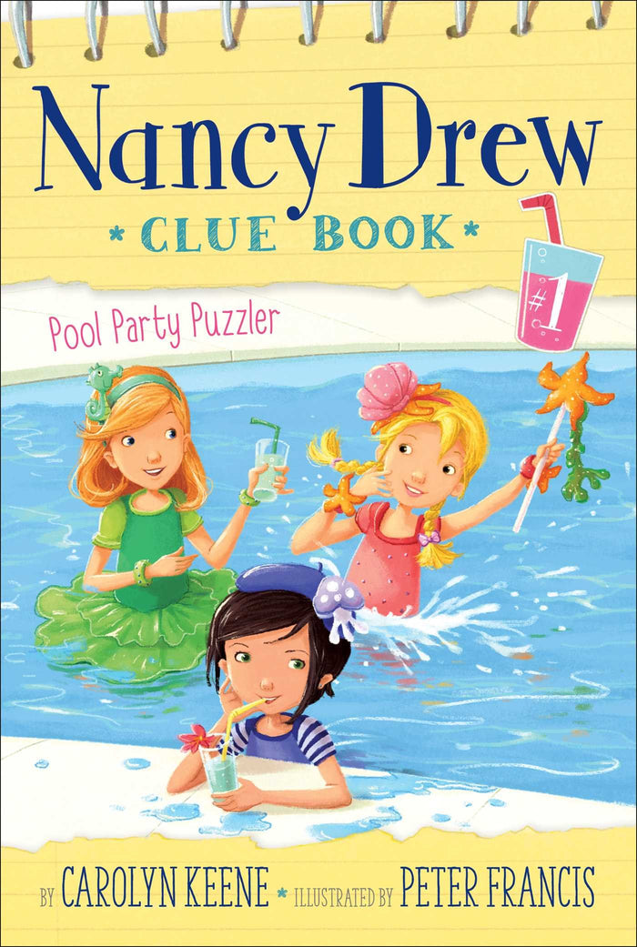 Pool Party Puzzler (Nancy Drew Clue Book) by Carolyn Keene - Paperback cover